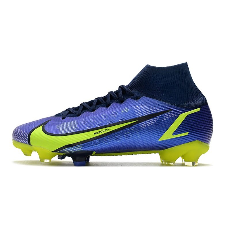 Nike Mercurial Superfly VIII Elite DF FG Recharge Neon Modrý Navy